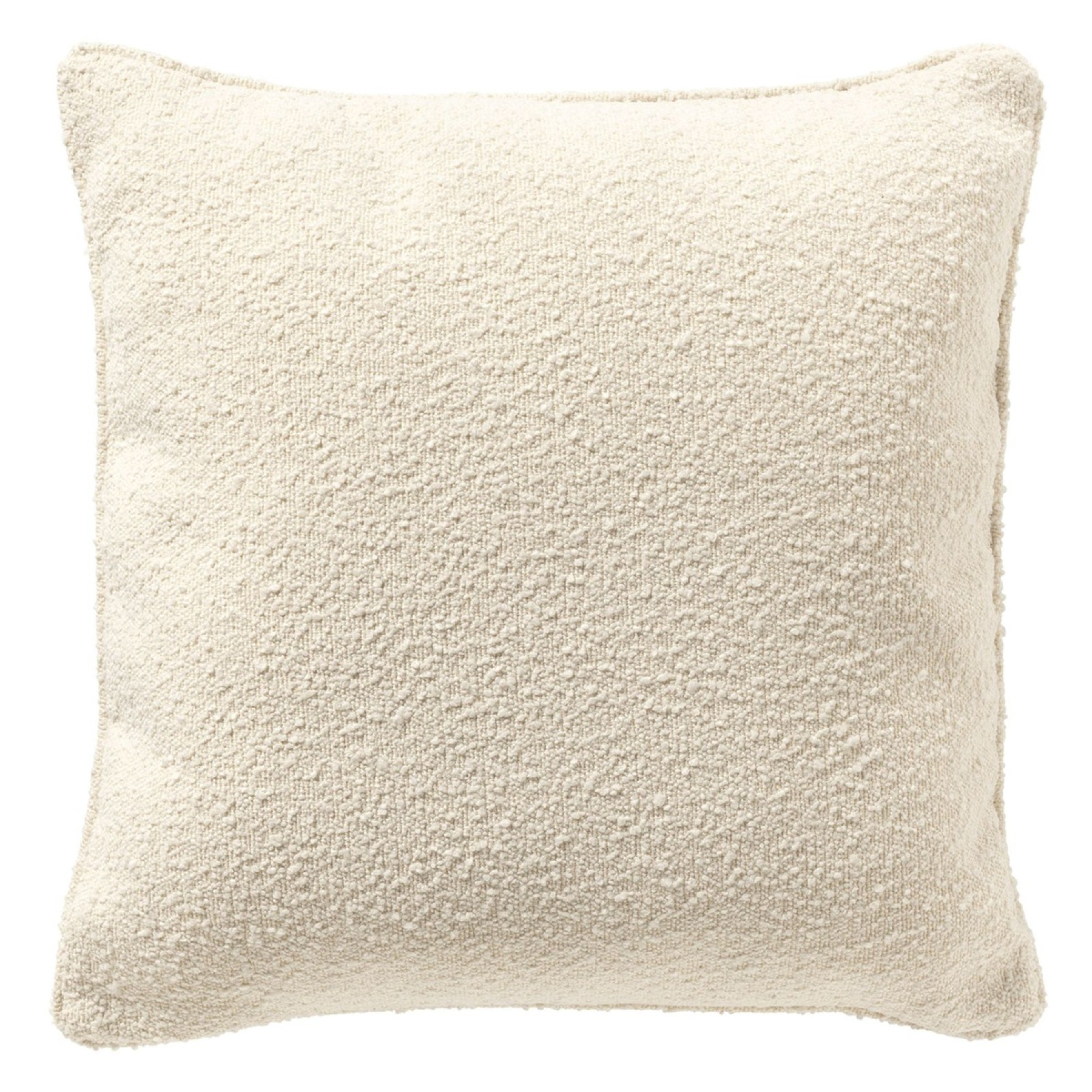 Dutch Decor Bouclé Kissenhülle 'Onno' 45 x 45 cm Snow White - Weiß